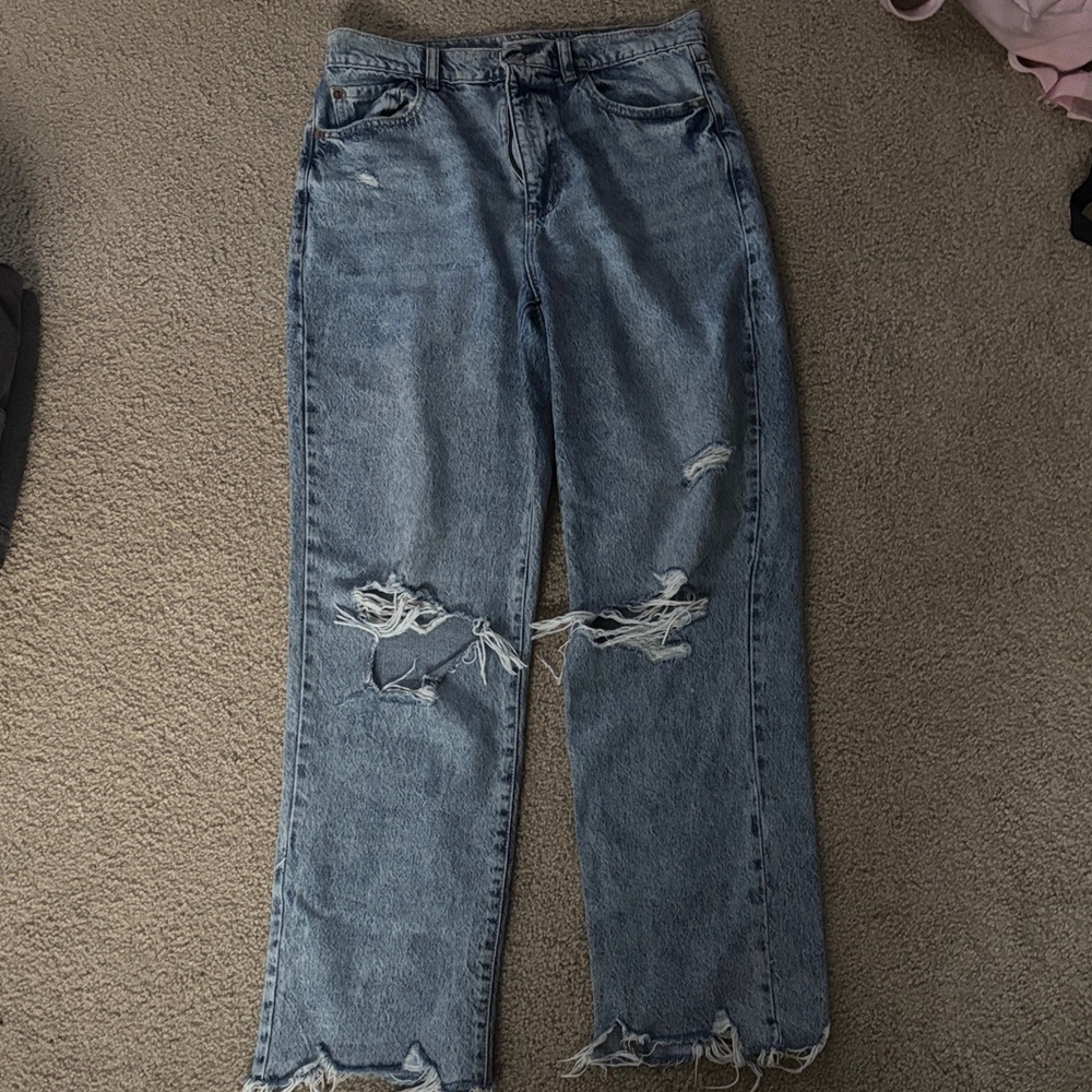 Garage Distressed Denim Jeans
